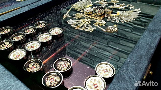 Стальные фишки «Герб России»